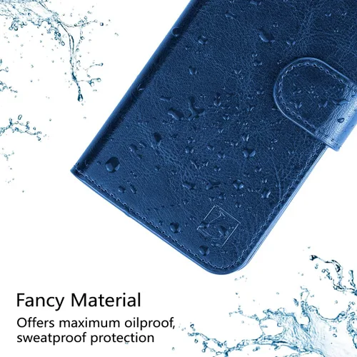 Vista 6 de Belemay Funda tipo cartera para Samsung Galaxy S10, piel de vaca auténtica, funda tipo libro tipo folio, ranuras para tarjetero, bolsillos