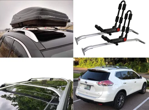 Vista 5 de BRIGHTLINES - Barra transversal para techo compatible con Nissan Rogue 2014-2020