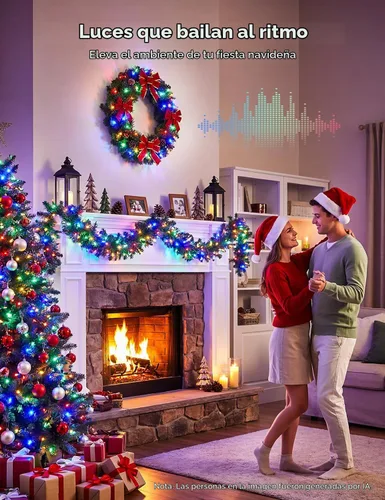 Vista 4 de Minetom - Luces de árbol de Navidad y Halloween que cambian de color, 33