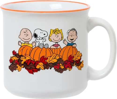 Vista 13 de Silver Buffalo Peanuts - Disfraz de Halloween Boo Crew, taza de cerámica, 20 onzas