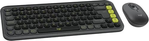Vista 12 de Logitech POP ICON Keys Teclado Bluetooth inalámbrico, escritura cómoda, teclas programables, fácil de cambiar entre hasta 3 dispositivos