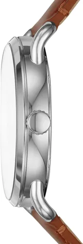 Vista 2 de Fossil Copeland - Reloj de cuarzo de acero inoxidable con correa de piel para hombre