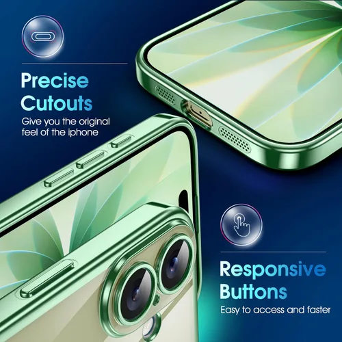 Vista 890 de Supdeal Funda cristalina transparente para iPhone 11, [No se amarillea] [Protección de la cámara] [Probado contra caídas de grado militar] Funda