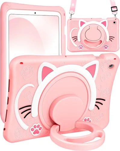 Vista 14 de Wazzasoft Funda para iPad Mini 1/2/3 de 7.9 pulgadas para niñas, linda cubierta de gato negro kawaii, dibujos animados femeninos de gatito