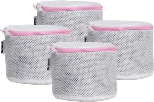 Vista 10 de Mamlyn Bolsas de sujetador de malla para lavadora, bolsas de lavado de lencería para lavandería