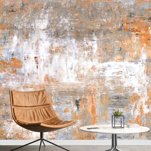Vista 14 de wall26 - Pintura de arte abstracto marrón y beige - Mural de pared extraíble Papel pintado autoadhesivo grande - 66x96 pulgadas