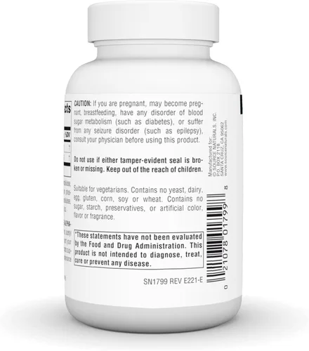 Vista 3 de Source Naturals Acetil L-carnitina y ácido alfa-lipoico 650mg - 60 Tabletas