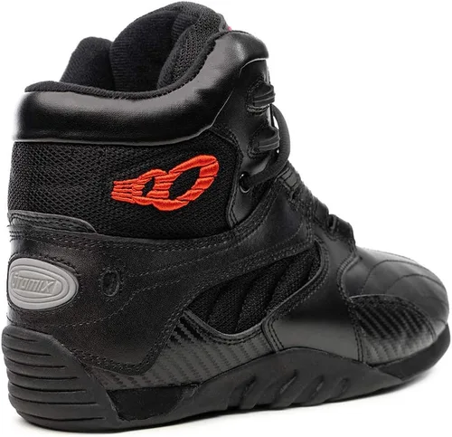 Vista 4 de Otomix Carbonite Ultimate Trainer - Zapatos de levantamiento de pesas para hombre, Cuero negro