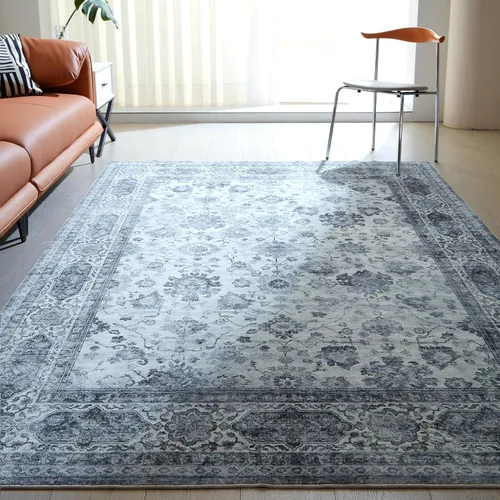 Vista 56 de Rugcomf Alfombra de Entrada de 2'x3' - Patrón Paisley, Tapete para Puerta de Entrada Interior, Floral Vintage, Lavable a Máquina, Alfombra