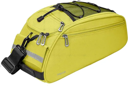 Vista 16 de MOSISO Bolsa de maletero para bicicleta, bolsa impermeable para asiento trasero de bicicleta, bolsa de almacenamiento para el sillín, bolsa