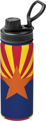 Vista 15 de American Spain Flag Insulated Stainless Steel Kettle Print Funny Water Bottle Insulated Ideal for Sports and Travel