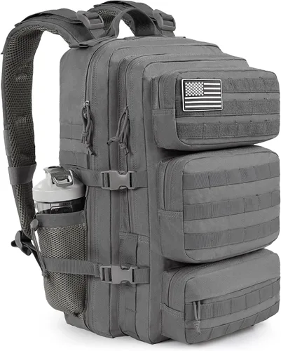 Vista 14 de Mochila táctica militar de 25L para hombre, mochila de 3 días, mochila MOLLE del ejército, mochila de asalto de 3 días, mochila de evacuación