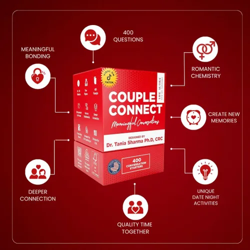 Vista 6 de Life Sutra Couple Connect juego para parejas, regalo para el Día de San Valentín, juego para recién casados, 150 tarjetas de conversación, diseñado