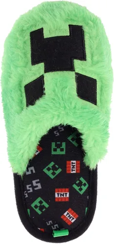 Vista 4 de Minecraft Pantuflas oficiales unisex mullidas, acolchadas, suaves, cálidas