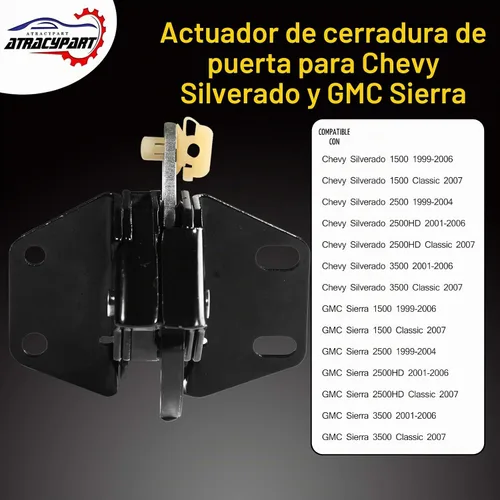 Vista 3 de ATRACYPART Pestillo de puerta trasera Lowe de tercera puerta Trasero izquierdo o trasero derecho para Chevy Silverado GMC Sierra Extended Cab
