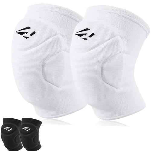 Vista 8 de Rawxy - Rodilleras de voleibol y baloncesto con amortiguación de alto impacto y acolchado de mayor cobertura, protector para baile y equitación