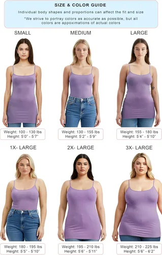 Vista 400 de Emmalise Camisola larga casual básica para mujer, con tirantes ajustables, top en capas