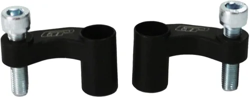 Vista 5 de GP Kompozit Extensores elevadores de espejo negro compatible con Bajaj Dominar 400 2017-2019