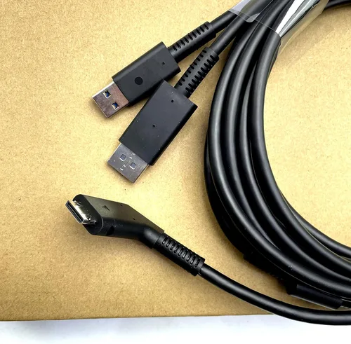 Vista 4 de New Power Cord Cable Compatible with Oculus Rift S VR Headset Connecting Cable 5-Meter VR Glasses Cable Line Connect to PC for VR