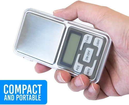 Vista 9 de Kingwin Báscula de peso, mini báscula digital para joyería. Capacidad total de tara y apagado automático. Función de conteo, pantalla LCD con luz