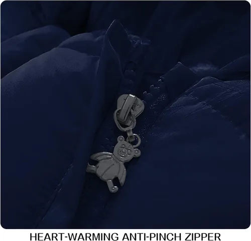 Vista 4 de Traje de nieve de invierno para bebé niña, chaqueta para niño, mono con capucha