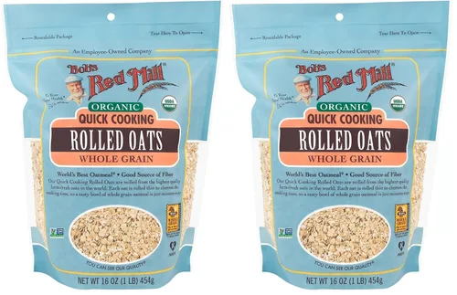 Vista 11 de Bob's Red Mill - Copos de avena orgánicos de cocción rápida , 16 onzas (paquete de 4)