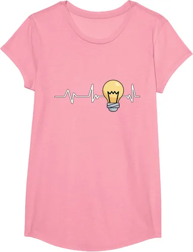 Vista 90 de Bombilla Heartbeat bombilla regalo bombilla bombilla camiseta Negro
