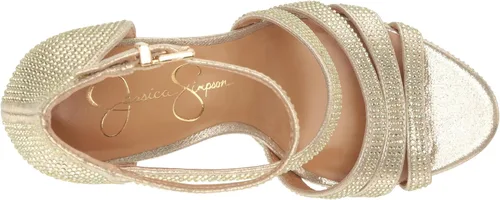 Vista 5 de Jessica Simpson Sandalias de plataforma con correa de tobillo Shyremin para mujer
