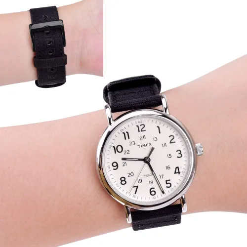 Vista 3 de Ritche Canvas Quick Release Watch Band 18mm 20mm 22mm Replacement Watch Straps for Men Women