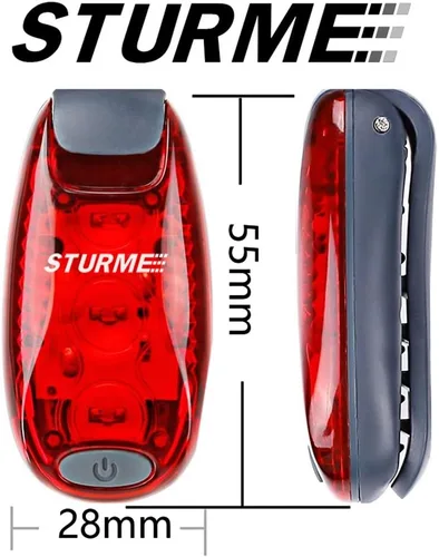 Vista 4 de Luz de seguridad LED STURME con luz estroboscópica para correr, caminar, andar en bicicleta, niños, mujer, perro, mascota, corredor, mejor