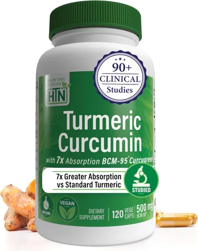Vista 12 de Health Thru Nutrition Curcumina de cúrcuma 500 mg BCM-95 Curcugreen 30