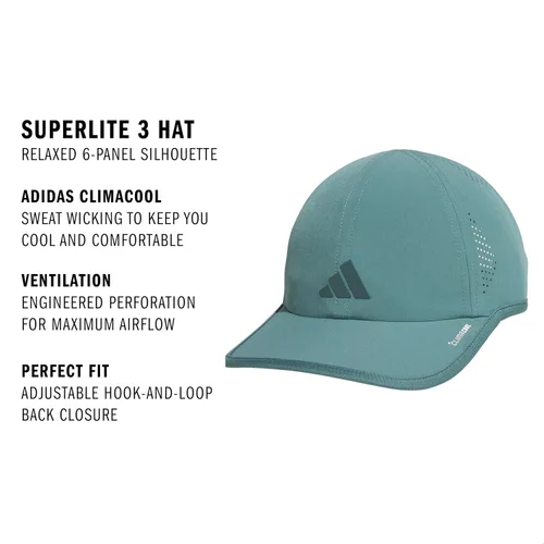 Vista 91 de Adidas Superlite - Gorra deportiva ajustable de ajuste relajado para entrenamiento