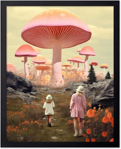 Vista 35 de Poster Master Póster de retrato de mujer, estampado de mariposa retro, arte de collage, arte femenino, arte femenino, arte moderno, arte floral