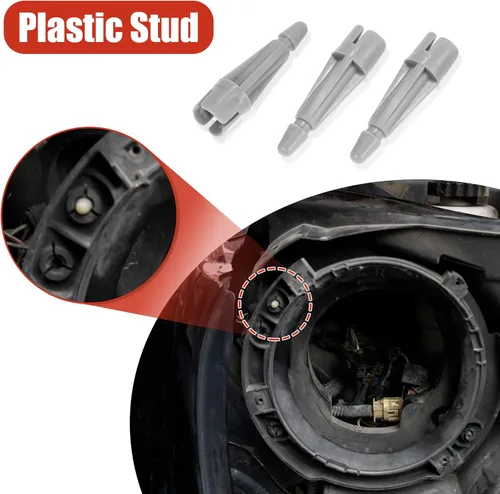 Vista 4 de X AUTOHAUX Juego de anillo de retención de montaje de faro redondo de 7 pulgadas con anillo metálico para faro para Jeep Wrangler JK 2007-2017 Negro