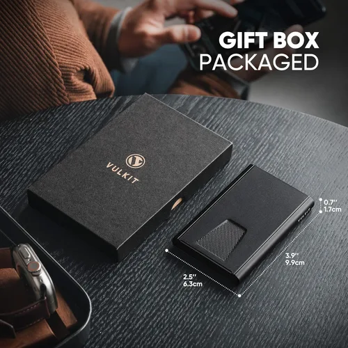 Vista 26 de VULKIT Cartera delgada minimalista para tarjetas VC500 VC500C, Rosado, Minimalista