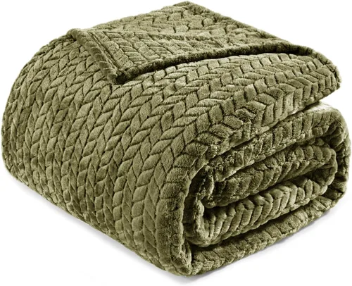 Vista 36 de Exclusivo Mezcla Manta de forro polar gris claro tamaño Queen para cama, 90 x 90 pulgadas, suave y acogedora manta decorativa 3D de franela