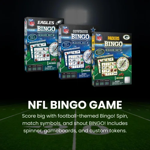 Vista 2 de MasterPieces Juegos para niños - Juego de bingo de San Francisco 49ers de la NFL