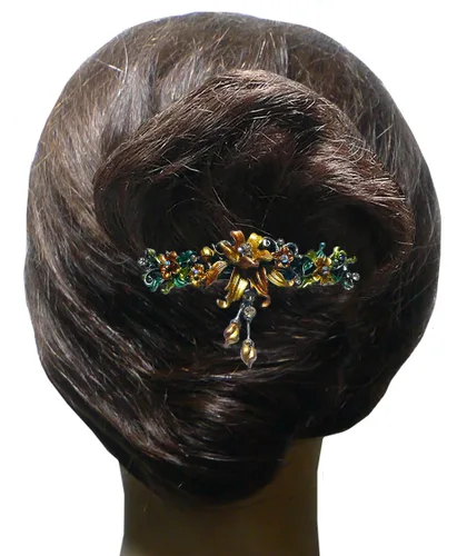 Vista 7 de Paquete de docenas de pasadores grandes jcgy con cristales brillantes, pinzas para el cabello gruesas, 1 unidad de 12 colores, 0052-D