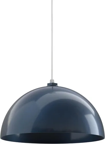 Vista 123 de Steel Lighting Co. Melrose - Lámpara colgante Montada en el techo Cúpula redonda de 18 pulgadas Estilo moderno contemporáneo de granja