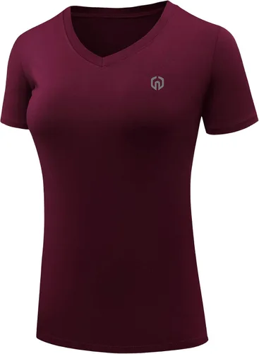 Vista 6 de NELEUS Paquete de 3 camisetas deportivas de compresión para mujer