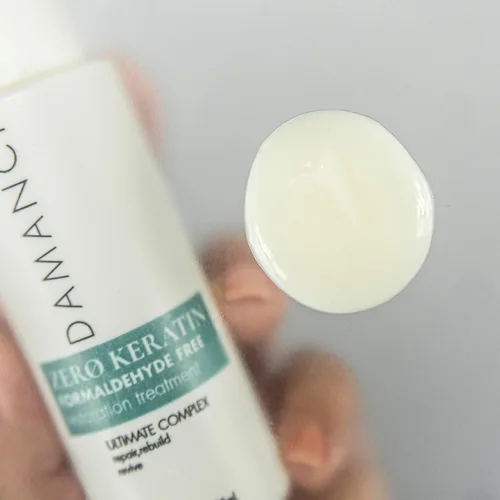 Vista 3 de DAMANCI Tratamiento de queratina CERO, sin formaldehído, antiencrespamiento, tratamiento revitalizante orgánico para suavizar el cabello con aceite