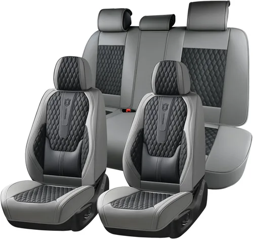 Vista 55 de Coverado Fundas de asiento delantero, fundas de asiento delantero de automóvil, fundas de asiento de piel de napa para automóviles, fundas