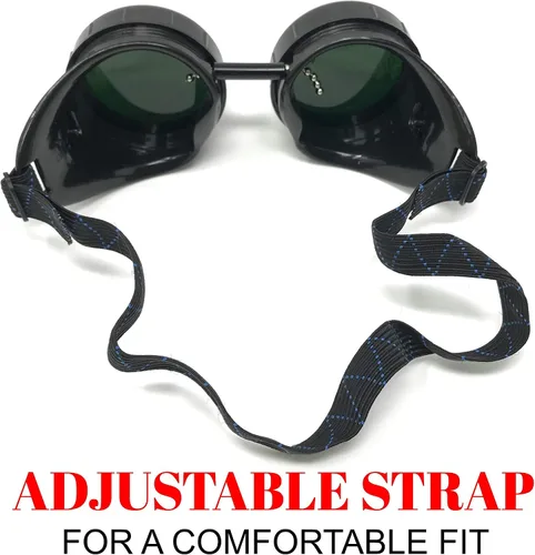 Vista 5 de Steampunk Mad Scientist - Gafas de protección para los ojos, estilo de soldadura