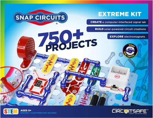 Vista 8 de Kit para diseñar circuitos eléctricos Circuits Jr. SC-100, Negro