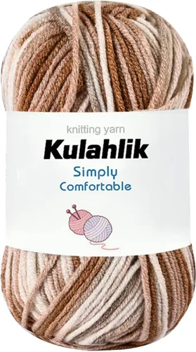 Vista 12 de 50g (1x50g) Hilo Acrílico para Crochet y Tejido, Hilo Degradado Colorido, 1 Rollo de Madejas, Hilo Acrílico Multicolor, Perfecto para Proyectos
