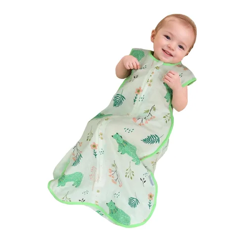 Vista 21 de Saco de dormir transpirable para niños pequeños de 18 a 36 meses, saco de dormir de muselina de algodón de 0.5 TOG, manta ponible ligera para bebés