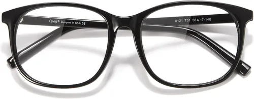 Vista 9 de Cyxus Blue Light Blocking Glasses Women, Square Oversize Frame 8121 01-turquesa-cyspus239