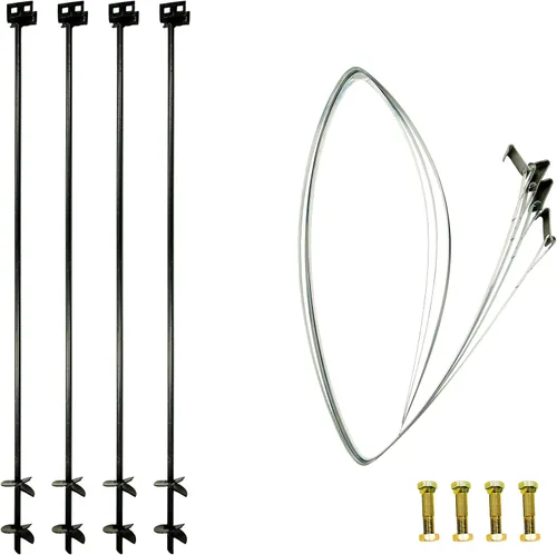Vista 7 de Tie Down Kit de anclaje de doble cabeza de 30 pulg. x 3/4 pulg. con correas y pernos (paquete de 4)