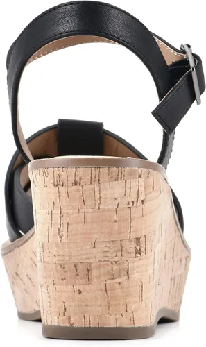 Vista 5 de WHITE MOUNTAIN Sandalia de cuña simple para mujer