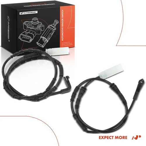Vista 9 de A-Premium Sensores de desgaste de pastillas de freno de disco delanteras y traseras compatibles con BMW 325i, 325xi, 328i, 328xi, 330i, 330xi, 335i